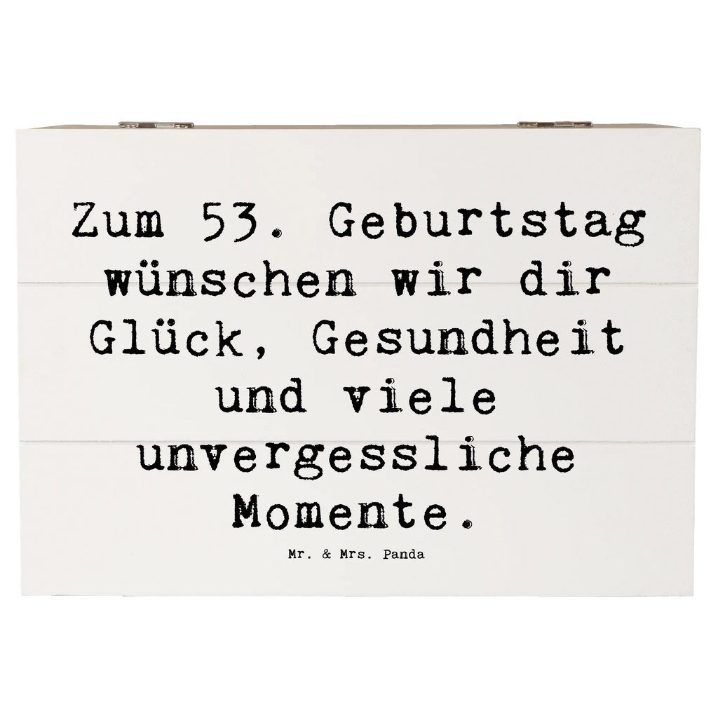 Wooden chest Saying Zum 53. Geburtstag wünschen wir dir Glück, Gesundheit und viele unvergessliche Momente. Holzkiste, Schatzkiste, Geschenkdose, XXL, Truhe, Schatulle, Erinnerungsbox, Kiste, Dekokiste, Geschenkbox, Erinnerungskiste, Aufbewahrungsbox, Geburtstag, Geburtstagsgeschenk, Geschenk