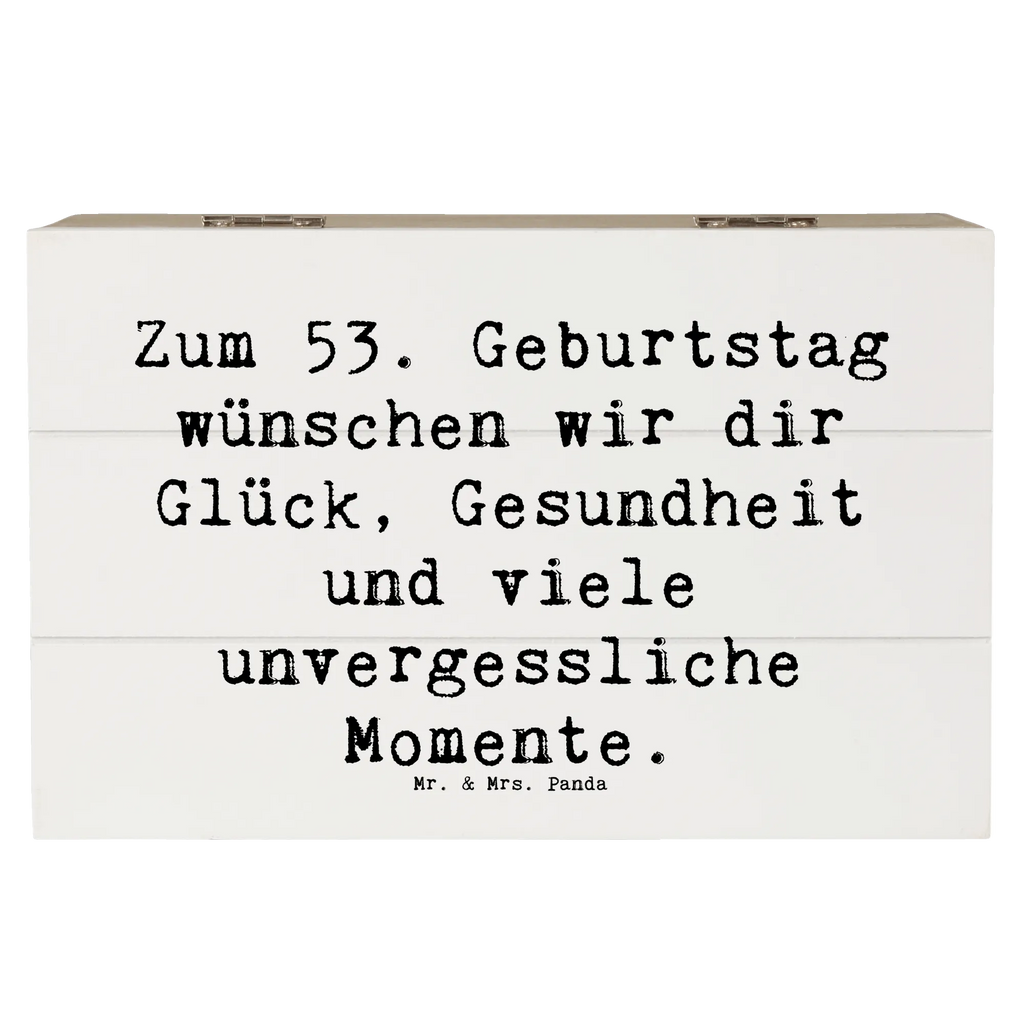 Wooden chest Saying Zum 53. Geburtstag wünschen wir dir Glück, Gesundheit und viele unvergessliche Momente. Holzkiste, Schatzkiste, Geschenkdose, XXL, Truhe, Schatulle, Erinnerungsbox, Kiste, Dekokiste, Geschenkbox, Erinnerungskiste, Aufbewahrungsbox, Geburtstag, Geburtstagsgeschenk, Geschenk