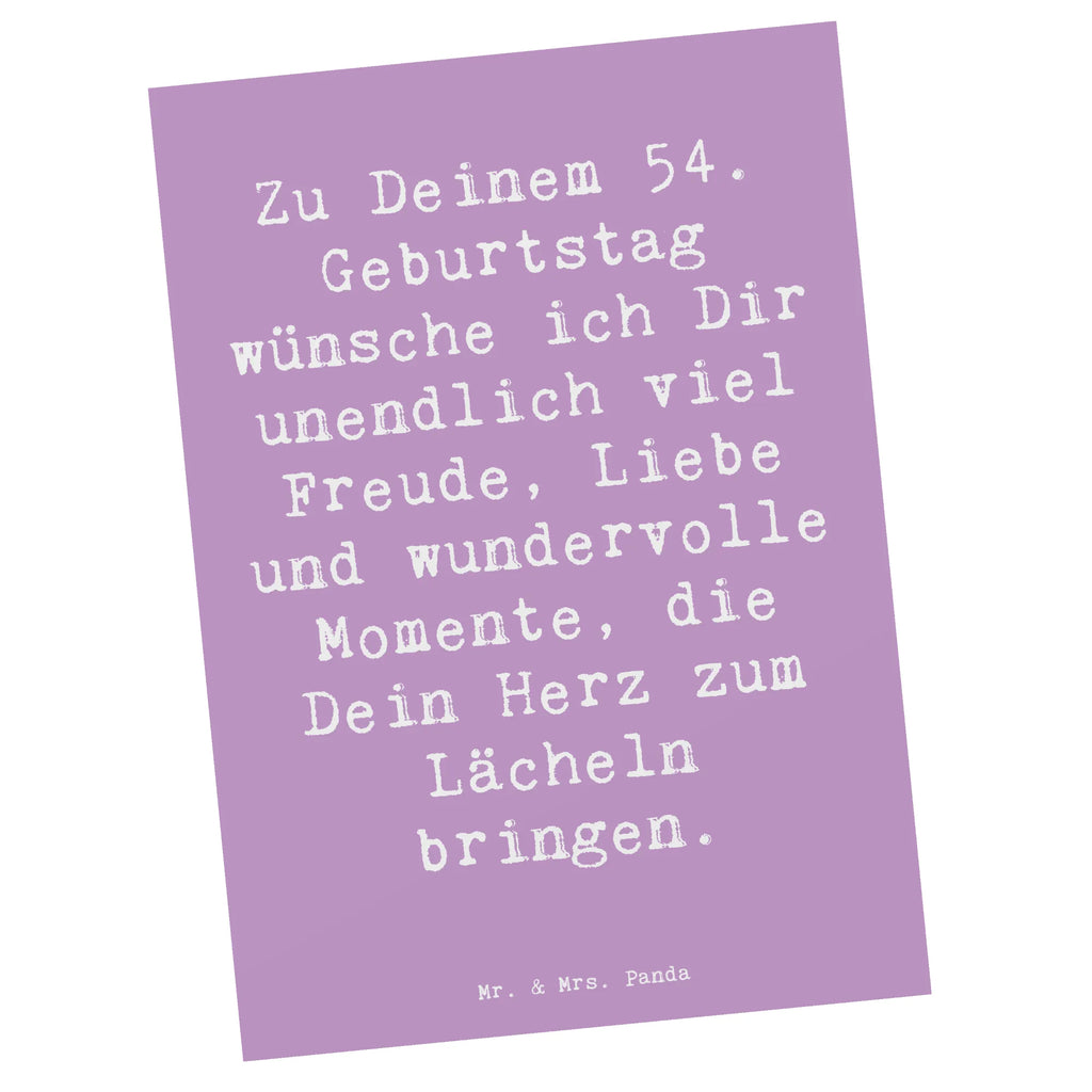 Postkarte Spruch 54. Geburtstag Freude Karte, Einladungskarte, Ansichtskarten, Dankeskarte, Einladung, Postkarte, Ansichtskarte, Grußkarte, Einladungskarten Geburtstag, Geschenkkarte, Geburtstagskarte, Einladung Geburtstag, Geburtstag, Geburtstagsgeschenk, Geschenk