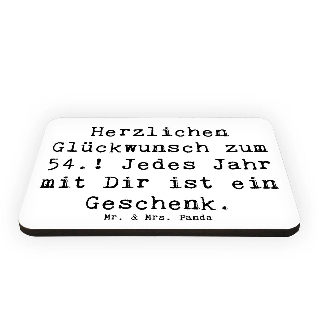 Magnet Saying Herzlichen Glückwunsch zum 54.! Jedes Jahr mit Dir ist ein Geschenk. Dekomagnet, Notiz Magnet, Souvenir Magnet, Kühlschrankmagnet, Whiteboard Magnet, Pinnwandmagnet, Kühlschrank Dekoration, Motivmagnete, Geburtstag, Geburtstagsgeschenk, Geschenk
