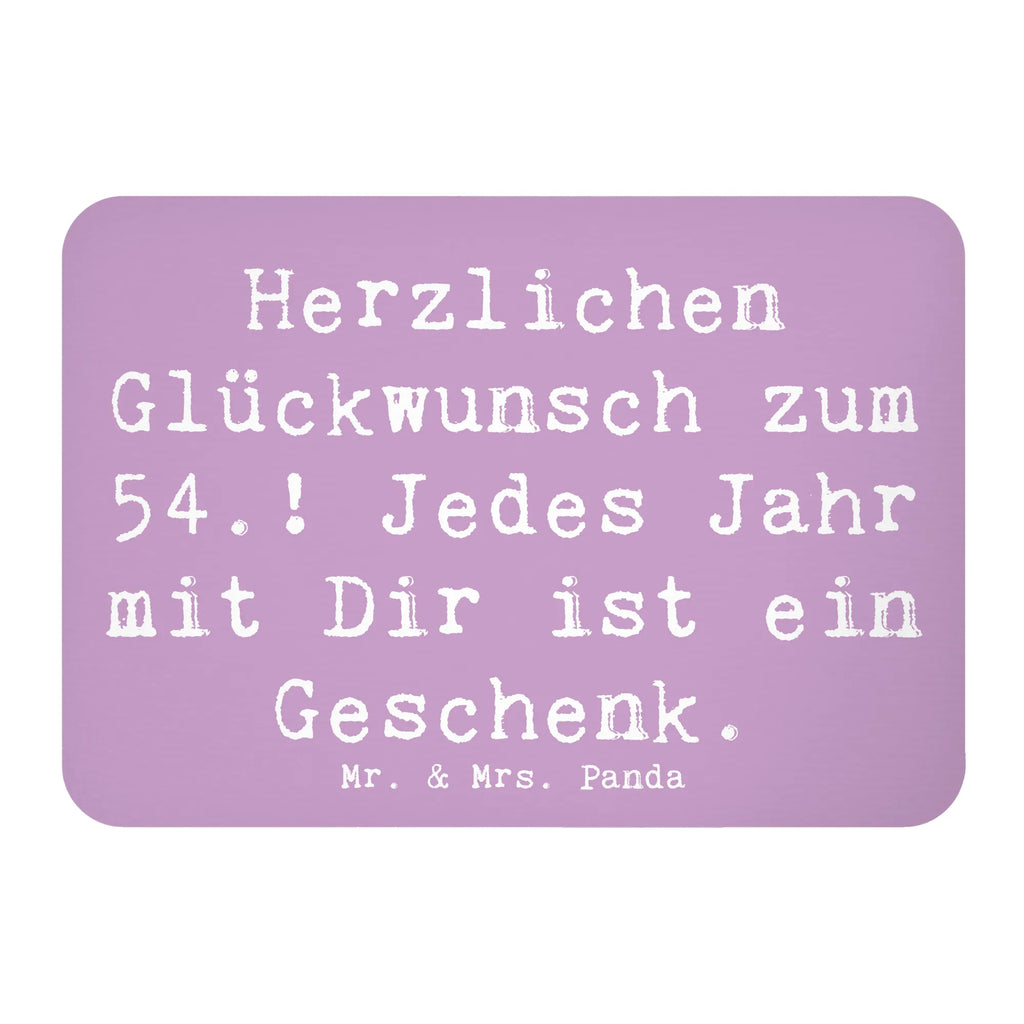 Magnet Saying Herzlichen Glückwunsch zum 54.! Jedes Jahr mit Dir ist ein Geschenk. Dekomagnet, Notiz Magnet, Souvenir Magnet, Kühlschrankmagnet, Whiteboard Magnet, Pinnwandmagnet, Kühlschrank Dekoration, Motivmagnete, Geburtstag, Geburtstagsgeschenk, Geschenk