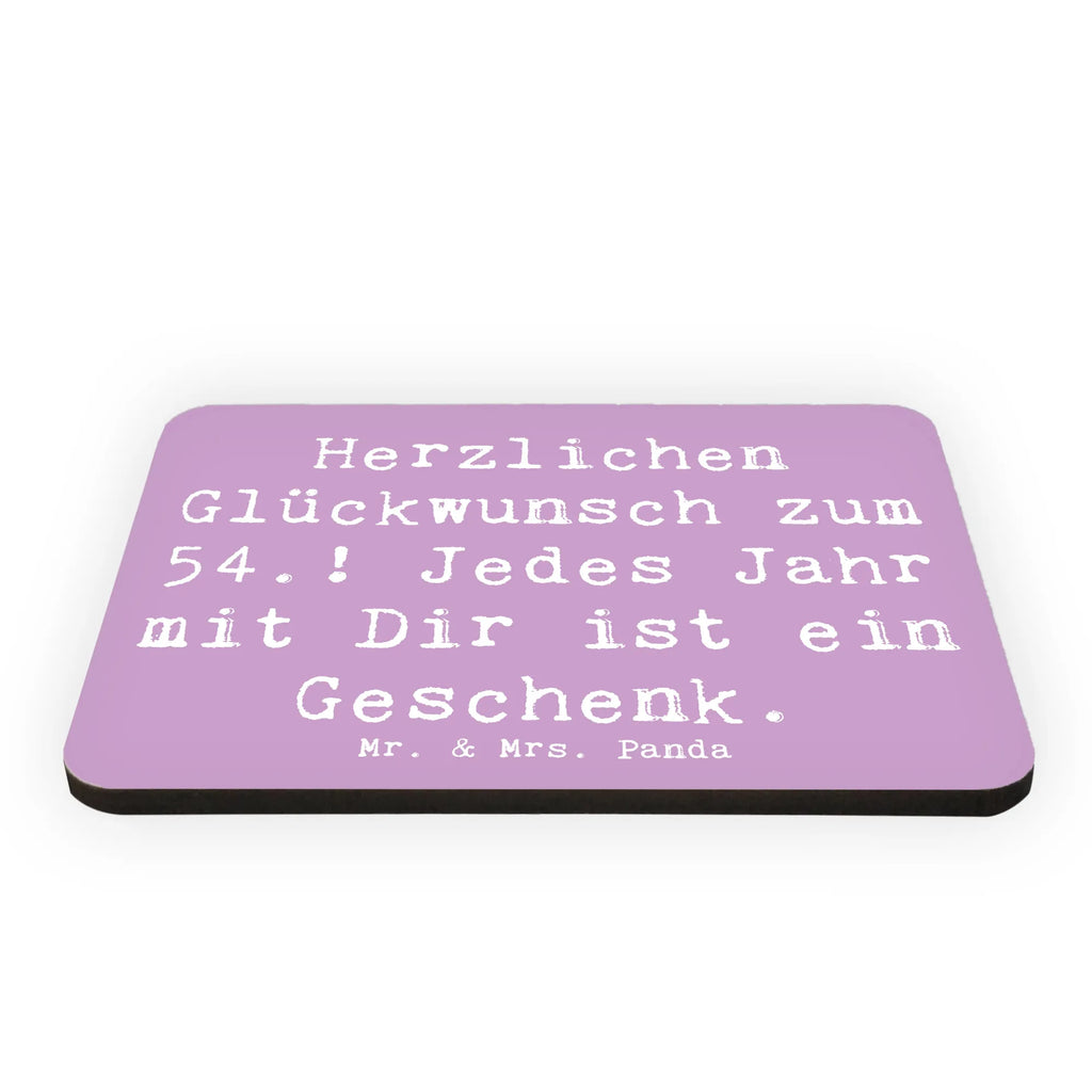 Magnet Saying Herzlichen Glückwunsch zum 54.! Jedes Jahr mit Dir ist ein Geschenk. Dekomagnet, Notiz Magnet, Souvenir Magnet, Kühlschrankmagnet, Whiteboard Magnet, Pinnwandmagnet, Kühlschrank Dekoration, Motivmagnete, Geburtstag, Geburtstagsgeschenk, Geschenk