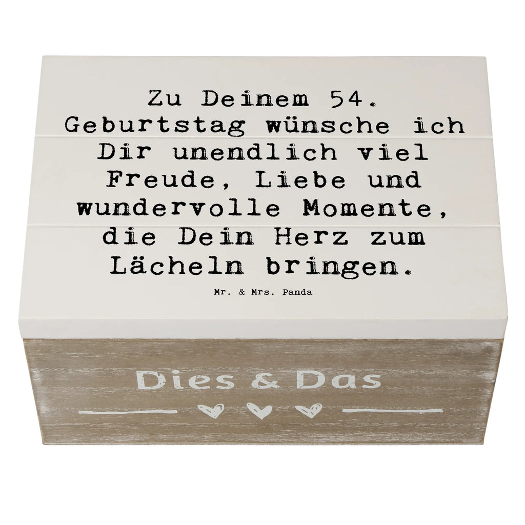 Holzkiste Spruch 54. Geburtstag Freude Kiste, Geschenkbox, Truhe, Geschenkdose, Schatzkiste, Erinnerungsbox, Erinnerungskiste, Holzkiste, Schatulle, XXL, Dekokiste, Aufbewahrungsbox, Geburtstag, Geburtstagsgeschenk, Geschenk
