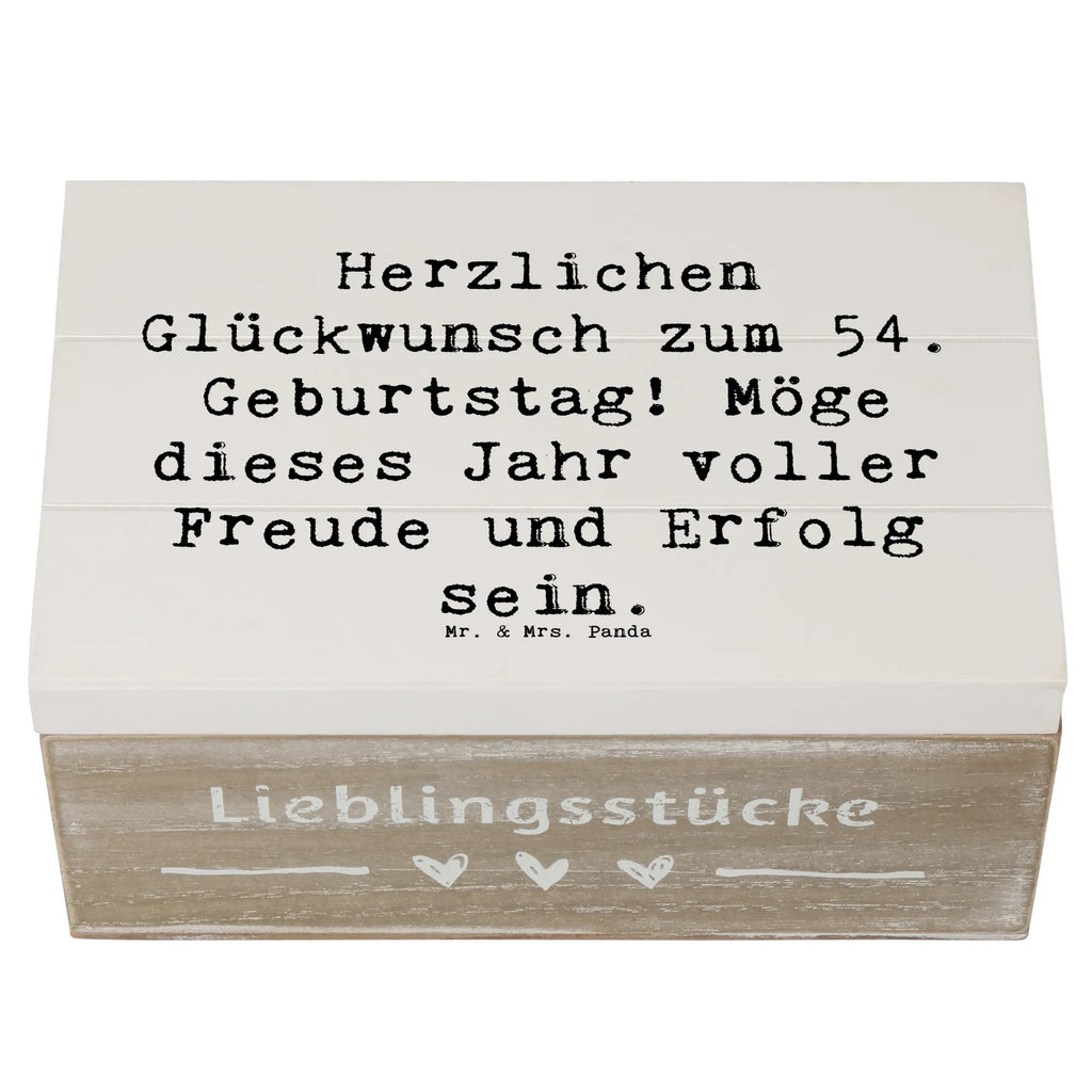 Holzkiste Spruch 54. Geburtstag Freude Erfolg Kiste, Geschenkdose, Dekokiste, Erinnerungsbox, Holzkiste, Geschenkbox, Truhe, XXL, Erinnerungskiste, Schatulle, Aufbewahrungsbox, Schatzkiste, Geburtstag, Geburtstagsgeschenk, Geschenk