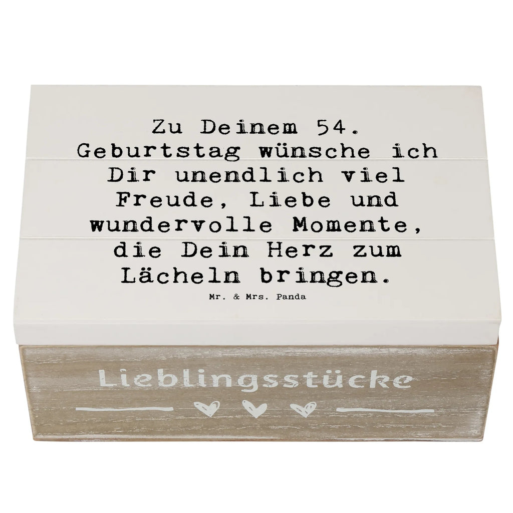 Holzkiste Spruch 54. Geburtstag Freude Kiste, Geschenkbox, Truhe, Geschenkdose, Schatzkiste, Erinnerungsbox, Erinnerungskiste, Holzkiste, Schatulle, XXL, Dekokiste, Aufbewahrungsbox, Geburtstag, Geburtstagsgeschenk, Geschenk