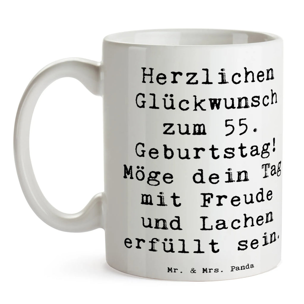 Tasse Spruch 55. Geburtstag Glückwunsch Tasse, Keramiktasse, Tasse mit Motiven, Bürotasse, Geschenktasse, Kaffeetasse, Porzellantasse, Teetasse, Tasse mit Zitaten, Geburtstag, Geburtstagsgeschenk, Geschenk