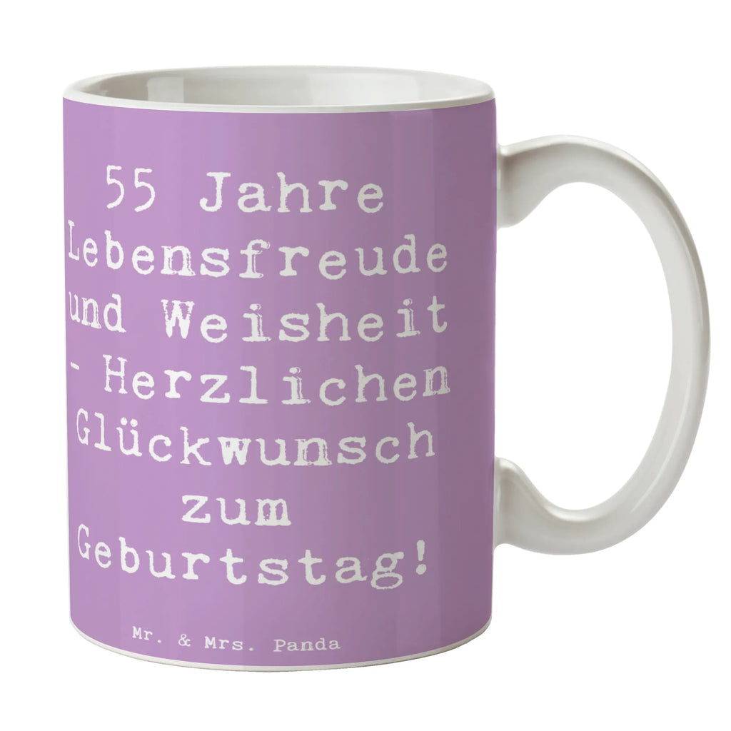Tasse Spruch 55. Geburtstag Freude Tasse, Geschenktasse, Keramiktasse, Teetasse, Porzellantasse, Tasse mit Motiven, Kaffeetasse, Bürotasse, Tasse mit Zitaten, Geburtstag, Geburtstagsgeschenk, Geschenk