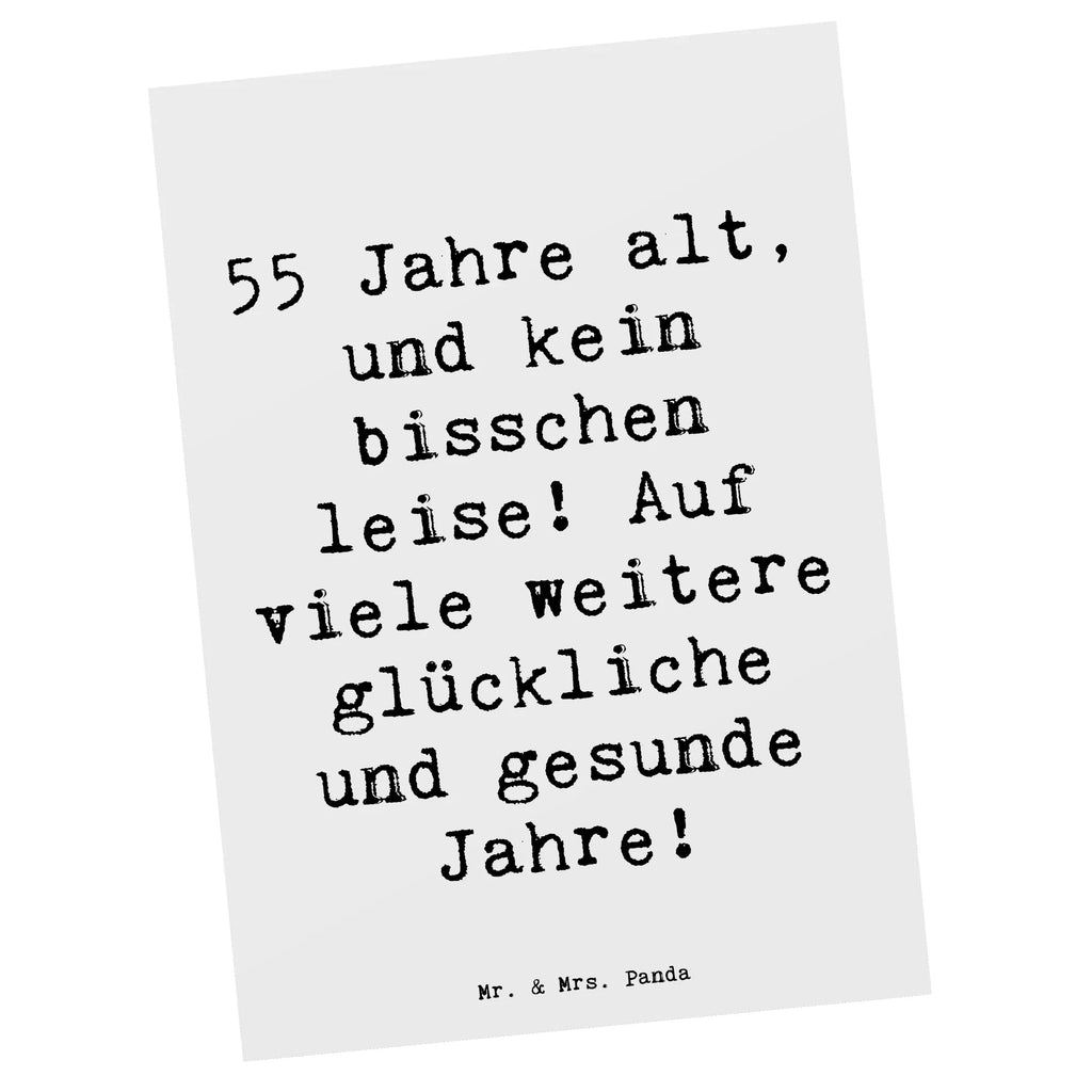 Postcard Saying 55 Jahre alt, und kein bisschen leise! Auf viele weitere glückliche und gesunde Jahre! Geschenkkarte, Geburtstagskarte, Einladung, Karte, Einladungskarten Geburtstag, Postkarte, Grußkarte, Einladungskarte, Ansichtskarten, Dankeskarte, Einladung Geburtstag, Ansichtskarte, Geburtstag, Geburtstagsgeschenk, Geschenk