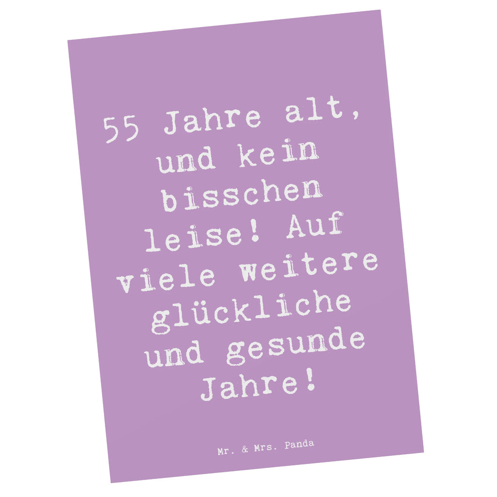 Postcard Saying 55 Jahre alt, und kein bisschen leise! Auf viele weitere glückliche und gesunde Jahre! Geschenkkarte, Geburtstagskarte, Einladung, Karte, Einladungskarten Geburtstag, Postkarte, Grußkarte, Einladungskarte, Ansichtskarten, Dankeskarte, Einladung Geburtstag, Ansichtskarte, Geburtstag, Geburtstagsgeschenk, Geschenk