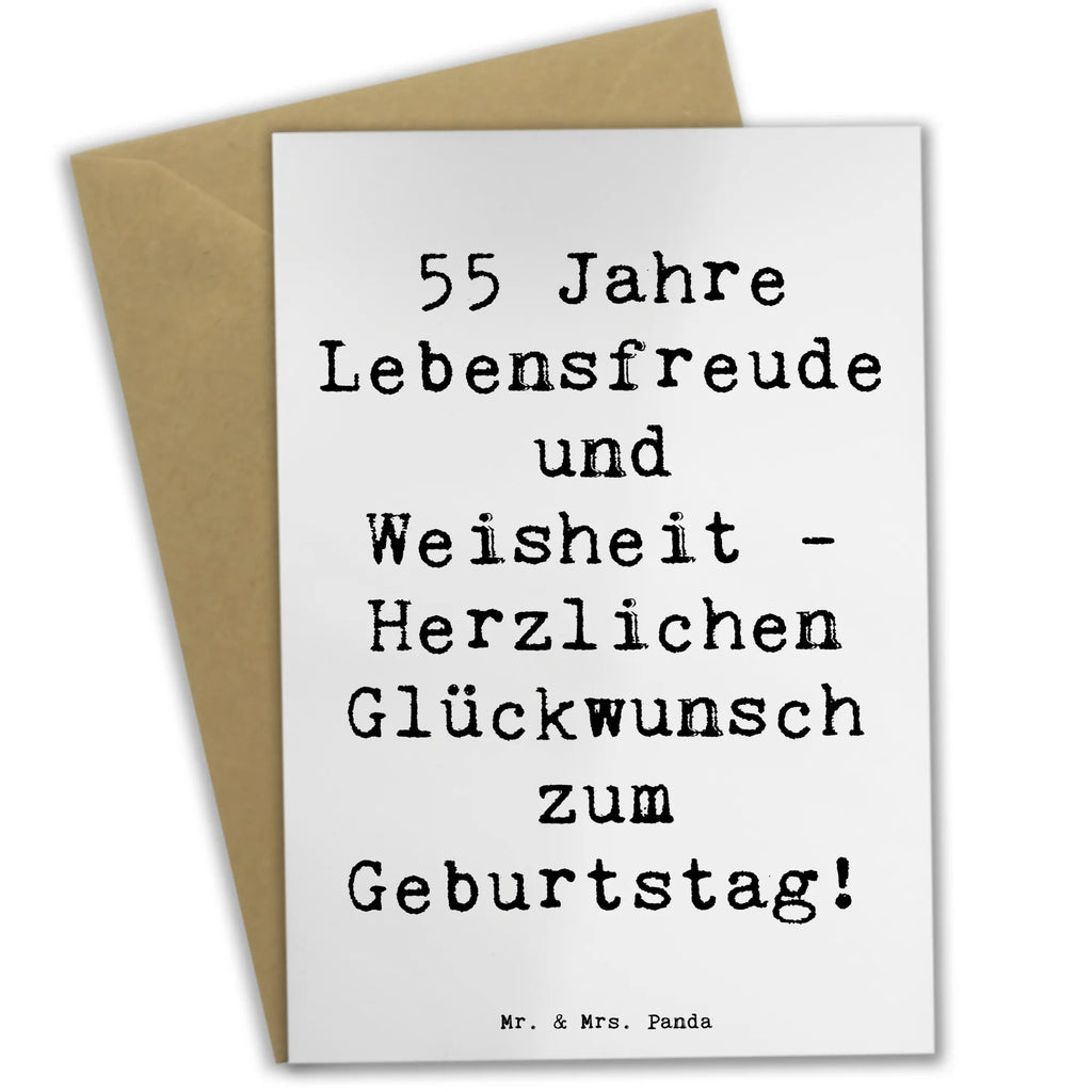 Grußkarte Spruch 55. Geburtstag Freude Glückwunschkarte, Grußkarte, Geburtstagskarte, Klappkarte, Ansichtskarten, Hochzeitskarte, Karte, Einladungskarte, Geburtstag, Geburtstagsgeschenk, Geschenk