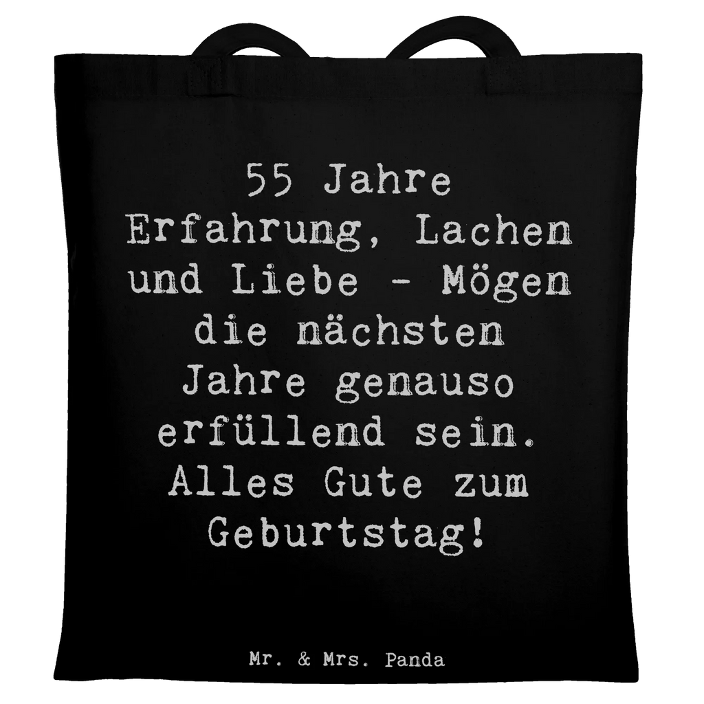 Tragetasche Spruch 55. Geburtstag Erfüllung Beuteltasche, Beutel, Einkaufstasche, Jutebeutel, Stoffbeutel, Tasche, Shopper, Umhängetasche, Strandtasche, Schultertasche, Stofftasche, Tragetasche, Badetasche, Jutetasche, Einkaufstüte, Laptoptasche, Geburtstag, Geburtstagsgeschenk, Geschenk