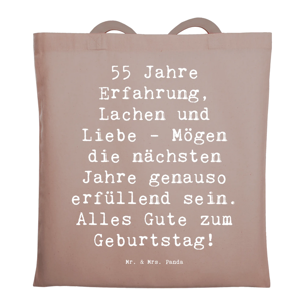Tragetasche Spruch 55. Geburtstag Erfüllung Beuteltasche, Beutel, Einkaufstasche, Jutebeutel, Stoffbeutel, Tasche, Shopper, Umhängetasche, Strandtasche, Schultertasche, Stofftasche, Tragetasche, Badetasche, Jutetasche, Einkaufstüte, Laptoptasche, Geburtstag, Geburtstagsgeschenk, Geschenk