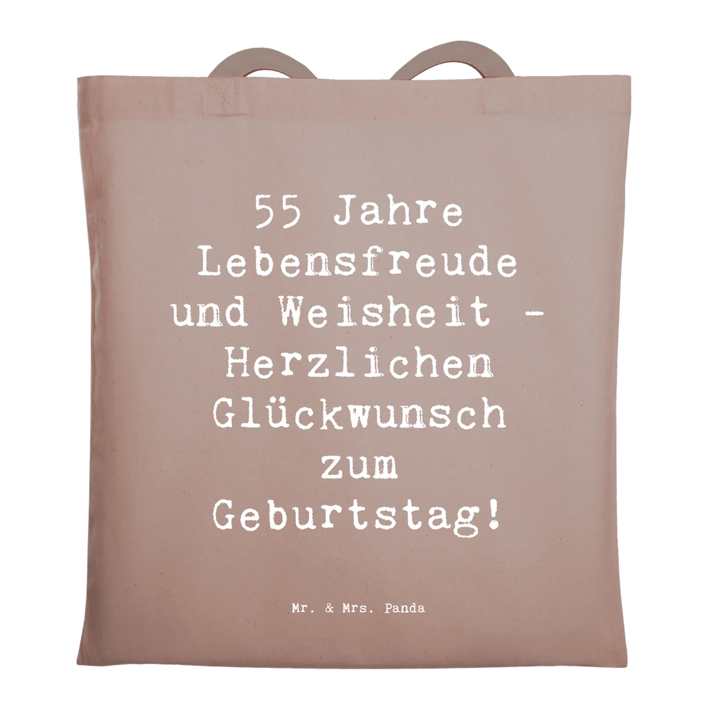 Tragetasche Spruch 55. Geburtstag Freude Beuteltasche, Beutel, Einkaufstasche, Jutebeutel, Stoffbeutel, Tasche, Shopper, Umhängetasche, Strandtasche, Schultertasche, Stofftasche, Tragetasche, Badetasche, Jutetasche, Einkaufstüte, Laptoptasche, Geburtstag, Geburtstagsgeschenk, Geschenk