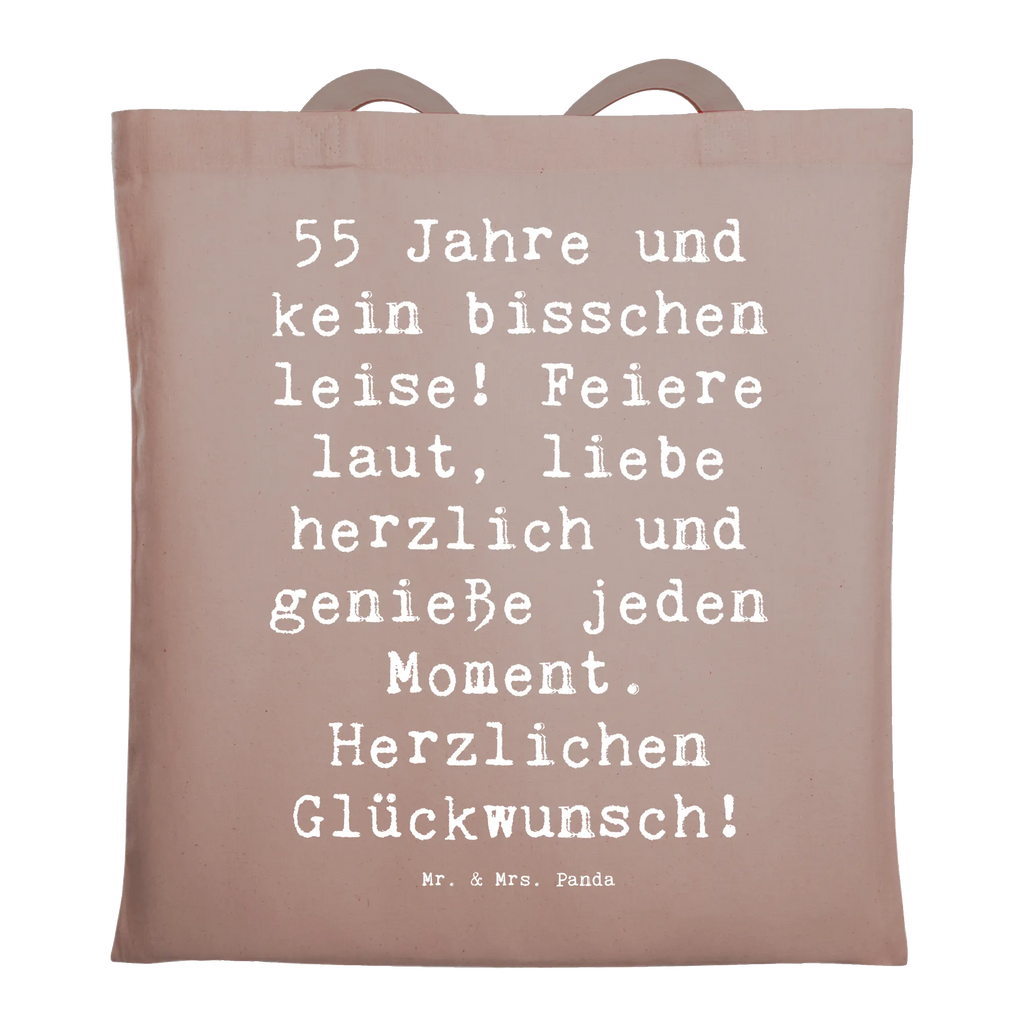 Tragetasche Spruch 55. Geburtstag Beuteltasche, Beutel, Einkaufstasche, Jutebeutel, Stoffbeutel, Tasche, Shopper, Umhängetasche, Strandtasche, Schultertasche, Stofftasche, Tragetasche, Badetasche, Jutetasche, Einkaufstüte, Laptoptasche, Geburtstag, Geburtstagsgeschenk, Geschenk