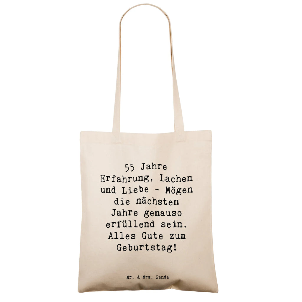 Tragetasche Spruch 55. Geburtstag Erfüllung Beuteltasche, Beutel, Einkaufstasche, Jutebeutel, Stoffbeutel, Tasche, Shopper, Umhängetasche, Strandtasche, Schultertasche, Stofftasche, Tragetasche, Badetasche, Jutetasche, Einkaufstüte, Laptoptasche, Geburtstag, Geburtstagsgeschenk, Geschenk