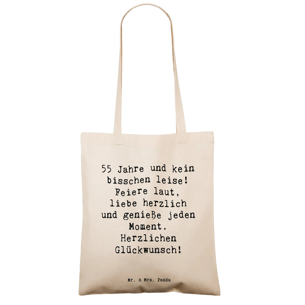 Tragetasche Spruch 55. Geburtstag Beuteltasche, Beutel, Einkaufstasche, Jutebeutel, Stoffbeutel, Tasche, Shopper, Umhängetasche, Strandtasche, Schultertasche, Stofftasche, Tragetasche, Badetasche, Jutetasche, Einkaufstüte, Laptoptasche, Geburtstag, Geburtstagsgeschenk, Geschenk