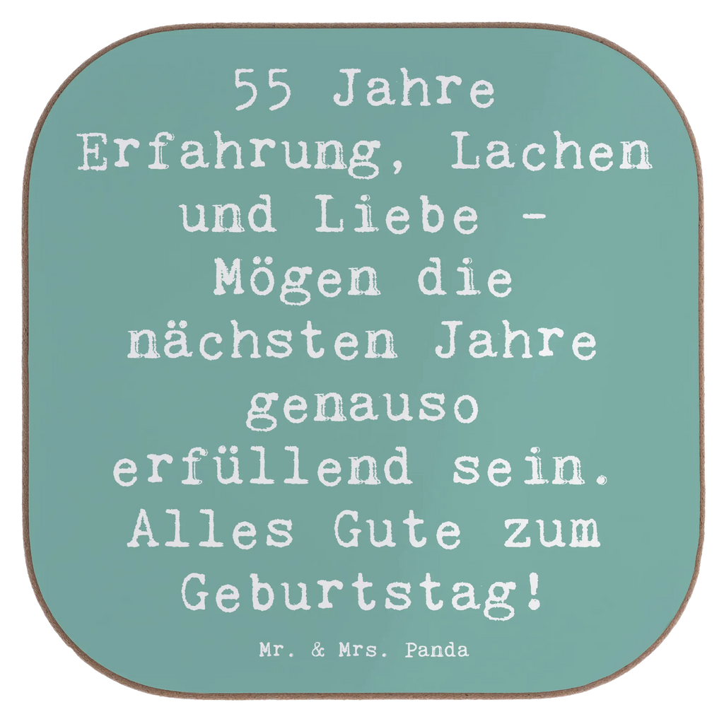 Square coaster Saying 55 Jahre Erfahrung, Lachen und Liebe - Mögen die nächsten Jahre genauso erfüllend sein. Alles Gute zum Geburtstag! Glasuntersetzer, Untersetzer für Gläser, Korkuntersetzer, Untersetzer, Bierdeckel, Getränkeuntersetzer, Untersetzer aus Holz, Untersetzer Design, Untersetzer Holz, Holzuntersetzer, Untersetzer Gläser, Tassen Untersetzer, Geburtstag, Geburtstagsgeschenk, Geschenk