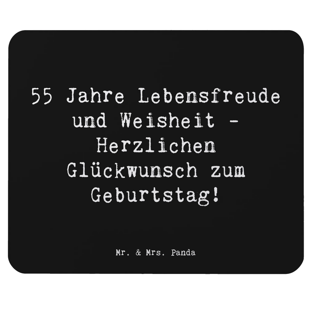 Mouse mat Saying 55 Jahre Lebensfreude und Weisheit - Herzlichen Glückwunsch zum Geburtstag! Einzigartiges Mauspad, Mauspad Büro, Arbeitszimmer, Computer zubehör, Mousepad, Designer Mauspad, Büroausstattung, Mauspad, PC Zubehör, Mausunterlage, Geburtstag, Geburtstagsgeschenk, Geschenk