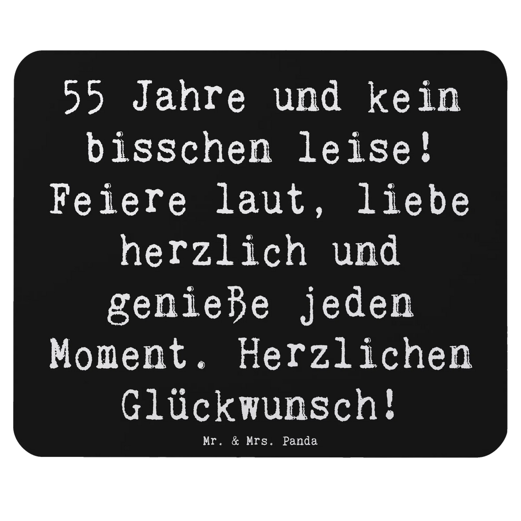 Mouse mat Saying 55 Jahre und kein bisschen leise! Feiere laut, liebe herzlich und genieße jeden Moment. Herzlichen Glückwunsch! Computer zubehör, Mousepad, Mauspad, PC Zubehör, Mausunterlage, Designer Mauspad, Mauspad Büro, Büroausstattung, Einzigartiges Mauspad, Arbeitszimmer, Geburtstag, Geburtstagsgeschenk, Geschenk