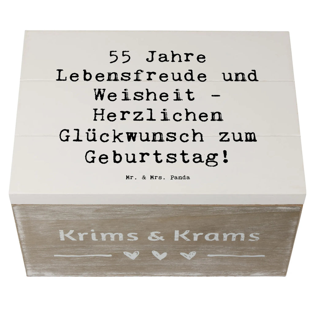Holzkiste Spruch 55. Geburtstag Freude Erinnerungskiste, Holzkiste, Geschenkdose, Erinnerungsbox, Dekokiste, Truhe, Schatzkiste, Geschenkbox, Schatulle, Kiste, Aufbewahrungsbox, XXL, Geburtstag, Geburtstagsgeschenk, Geschenk