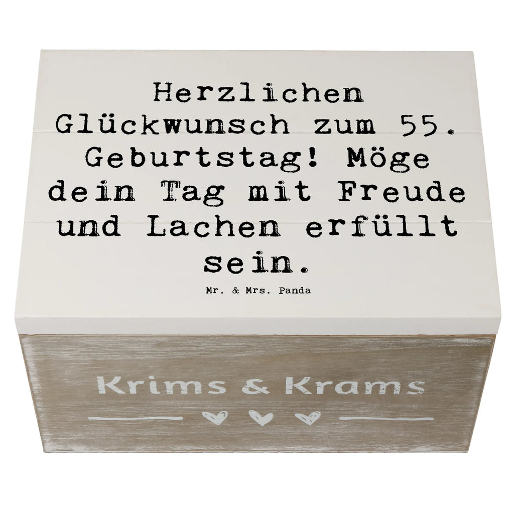 Holzkiste Spruch 55. Geburtstag Glückwunsch Geschenkdose, Schatzkiste, Kiste, Aufbewahrungsbox, Schatulle, Truhe, Dekokiste, Holzkiste, Erinnerungskiste, Geschenkbox, XXL, Erinnerungsbox, Geburtstag, Geburtstagsgeschenk, Geschenk