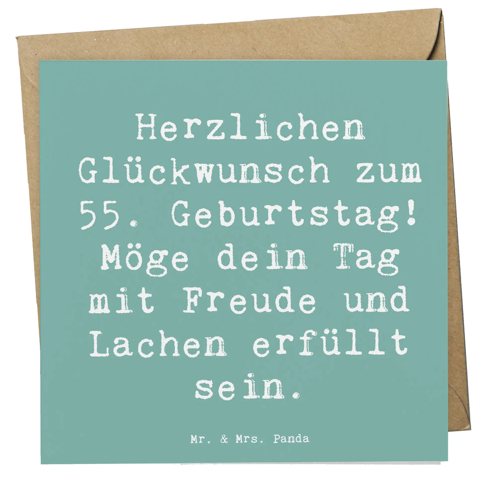 Deluxe Karte Spruch 55. Geburtstag Glückwunsch Hochwertige Klappkarte, Glückwunschkarte, Grußkarte, Karte, Einladungskarte, Hochzeitskarte, Klappkarte, Geburtstagskarte, Hochwertige Grußkarte, Geburtstag, Geburtstagsgeschenk, Geschenk