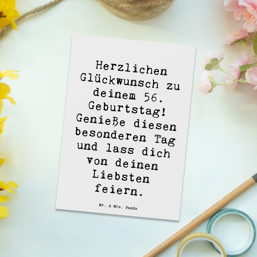 Postcard Saying Herzlichen Glückwunsch zu deinem 56. Geburtstag! Genieße diesen besonderen Tag und lass dich von deinen Liebsten feiern. Ansichtskarten, Ansichtskarte, Einladungskarten Geburtstag, Geschenkkarte, Karte, Grußkarte, Einladungskarte, Postkarte, Einladung, Geburtstagskarte, Einladung Geburtstag, Dankeskarte, Geburtstag, Geburtstagsgeschenk, Geschenk