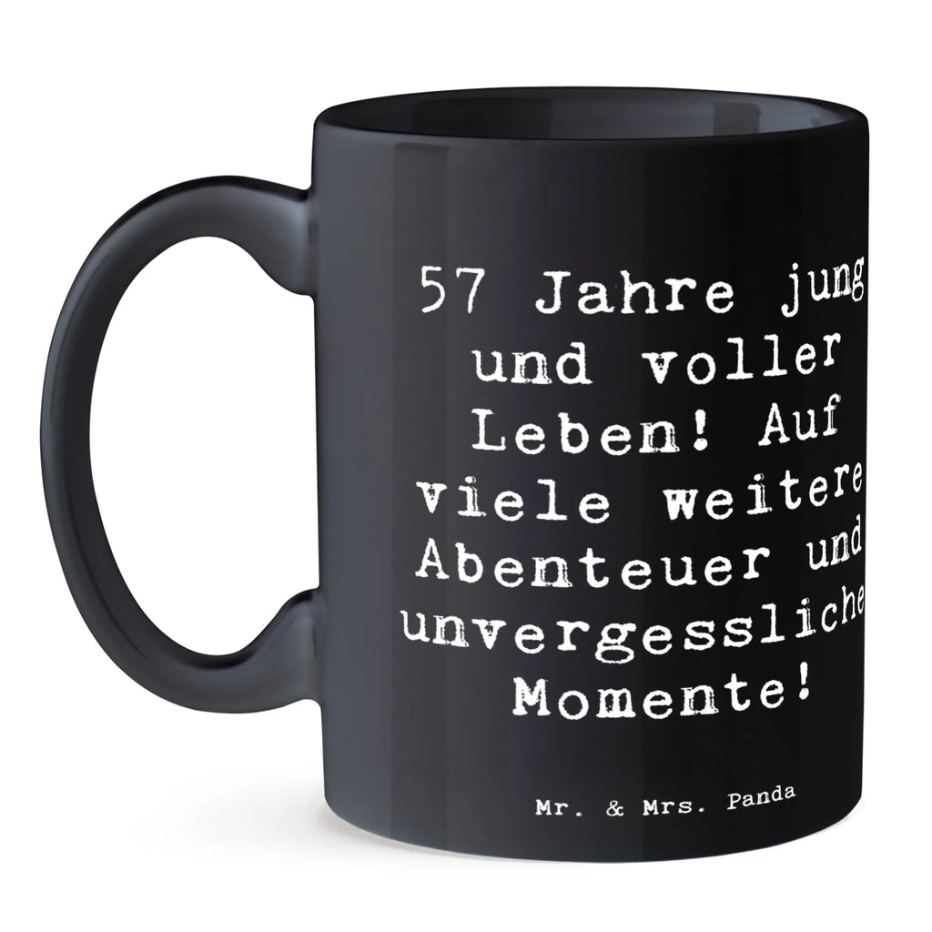 Tasse Spruch 57. Geburtstag Jubel Tasse mit Motiven, Geschenktasse, Teetasse, Porzellantasse, Tasse, Bürotasse, Keramiktasse, Tasse mit Zitaten, Kaffeetasse, Geburtstag, Geburtstagsgeschenk, Geschenk