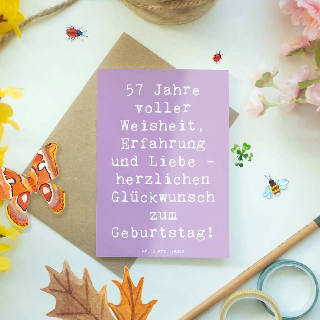 Grußkarte Spruch 57. Geburtstag Ansichtskarten, Glückwunschkarte, Grußkarte, Klappkarte, Karte, Einladungskarte, Hochzeitskarte, Geburtstagskarte, Geburtstag, Geburtstagsgeschenk, Geschenk