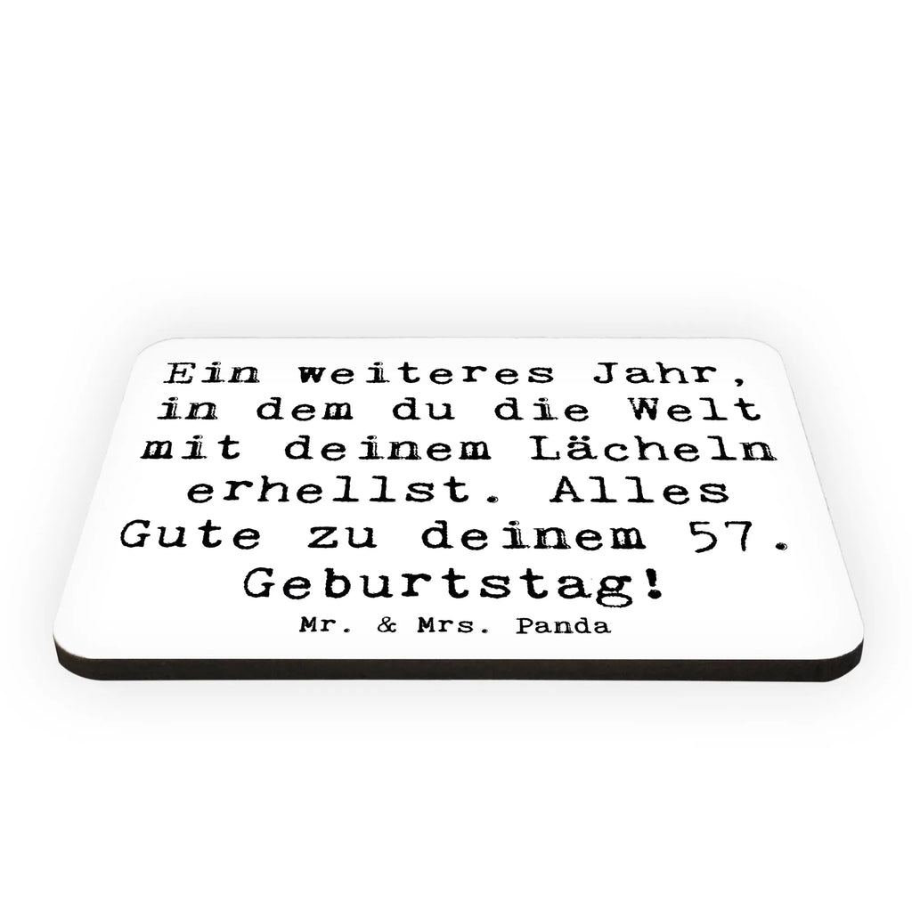 Magnet Saying Ein weiteres Jahr, in dem du die Welt mit deinem Lächeln erhellst. Alles Gute zu deinem 57. Geburtstag! Whiteboard Magnet, Notiz Magnet, Kühlschrank Dekoration, Dekomagnet, Pinnwandmagnet, Motivmagnete, Souvenir Magnet, Kühlschrankmagnet, Geburtstag, Geburtstagsgeschenk, Geschenk