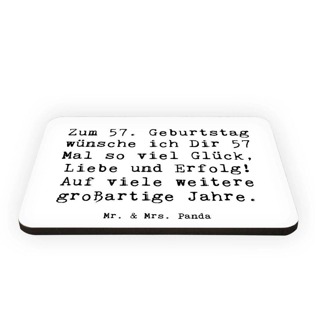 Magnet Spruch 57. Geburtstag Glück Notiz Magnet, Notizhalter, Dekomagnet, Souvenir Magnet, Kühlschrank Dekoration, fridge magnet, Kühlschrankmagnet, Magnete Holz, Kalendermagnet, Pinnwandmagnet, Whiteboard Magnet, Motivmagnete, Geschenk, Geburtstag, Geburtstagsgeschenk