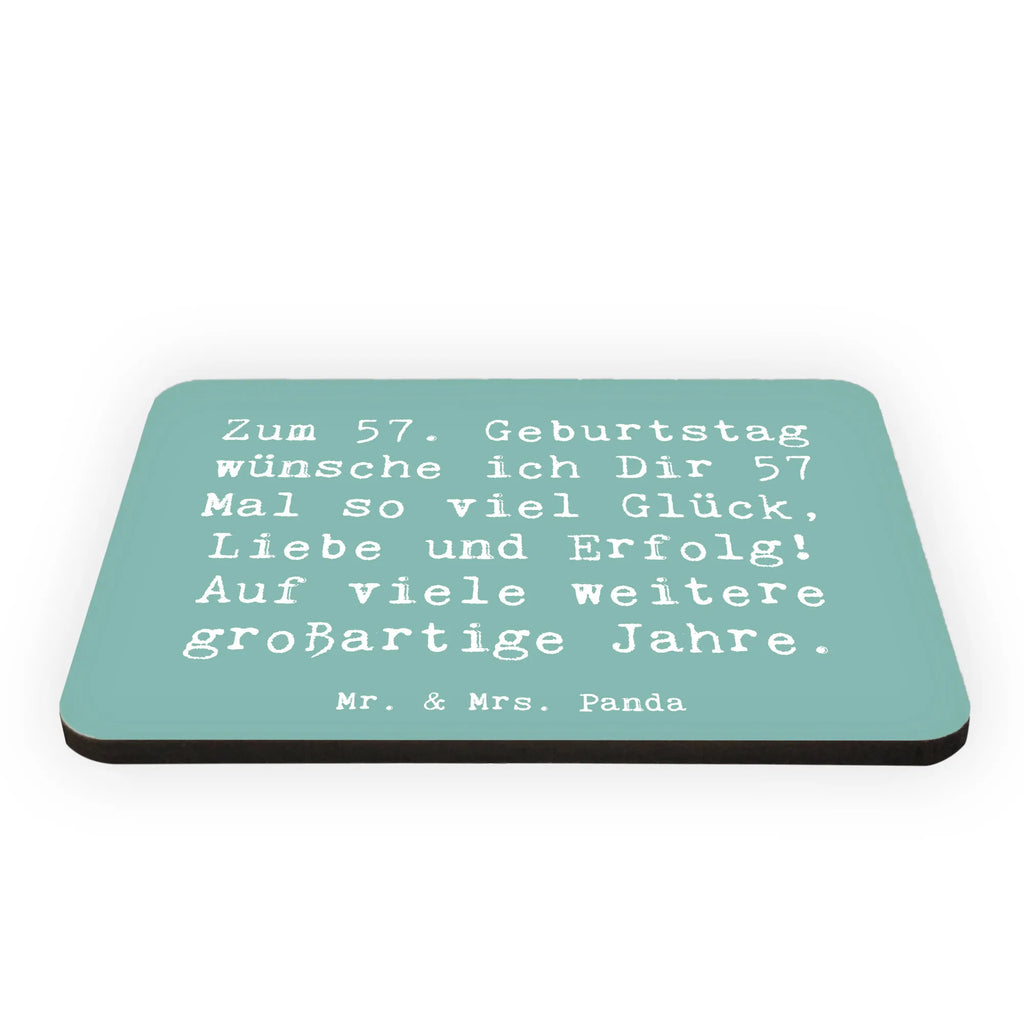 Magnet Spruch 57. Geburtstag Glück Notiz Magnet, Notizhalter, Dekomagnet, Souvenir Magnet, Kühlschrank Dekoration, fridge magnet, Kühlschrankmagnet, Magnete Holz, Kalendermagnet, Pinnwandmagnet, Whiteboard Magnet, Motivmagnete, Geschenk, Geburtstag, Geburtstagsgeschenk