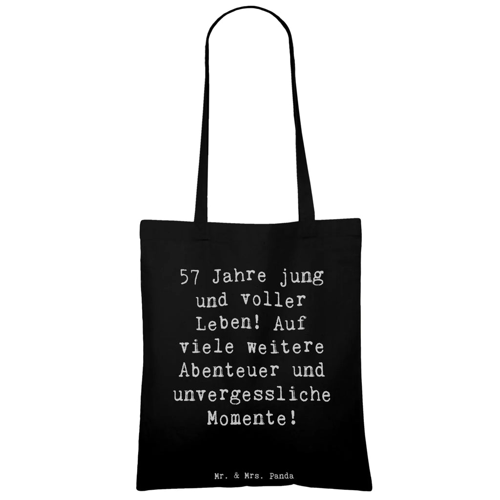 Tragetasche Spruch 57. Geburtstag Jubel Beuteltasche, Beutel, Einkaufstasche, Jutebeutel, Stoffbeutel, Tasche, Shopper, Umhängetasche, Strandtasche, Schultertasche, Stofftasche, Tragetasche, Badetasche, Jutetasche, Einkaufstüte, Laptoptasche, Geburtstag, Geburtstagsgeschenk, Geschenk