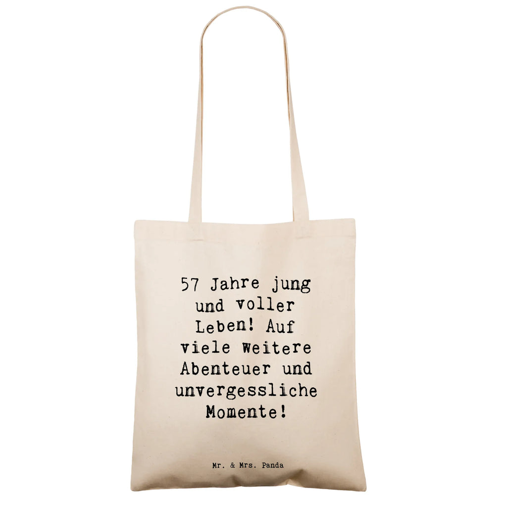 Tragetasche Spruch 57. Geburtstag Jubel Beuteltasche, Beutel, Einkaufstasche, Jutebeutel, Stoffbeutel, Tasche, Shopper, Umhängetasche, Strandtasche, Schultertasche, Stofftasche, Tragetasche, Badetasche, Jutetasche, Einkaufstüte, Laptoptasche, Geburtstag, Geburtstagsgeschenk, Geschenk