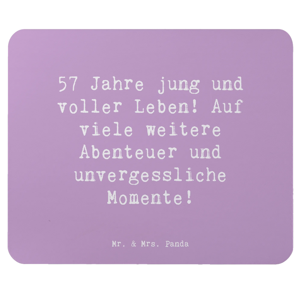 Mouse mat Saying 57 Jahre jung und voller Leben! Auf viele weitere Abenteuer und unvergessliche Momente! Arbeitszimmer, Mousepad, Einzigartiges Mauspad, Computer zubehör, PC Zubehör, Mausunterlage, Mauspad Büro, Designer Mauspad, Mauspad, Büroausstattung, Geburtstag, Geburtstagsgeschenk, Geschenk