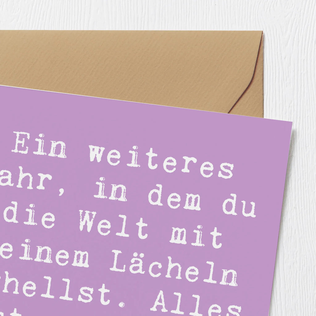 Deluxe Karte Spruch 57. Geburtstag Lächeln Karte, Einladungskarte, Geburtstagskarte, Hochzeitskarte, Grußkarte, Hochwertige Grußkarte, Glückwunschkarte, Hochwertige Klappkarte, Klappkarte, Geburtstag, Geburtstagsgeschenk, Geschenk