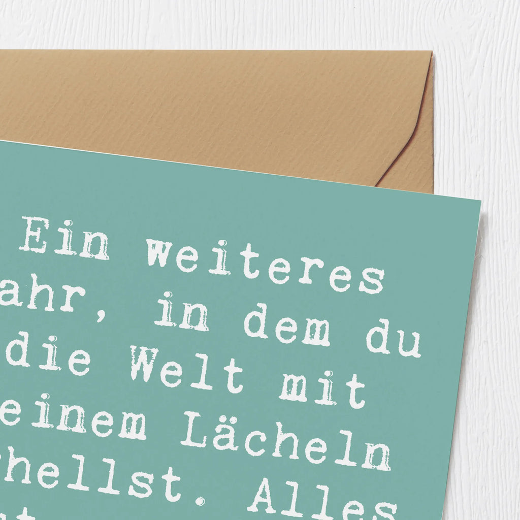 Deluxe Karte Spruch 57. Geburtstag Lächeln Karte, Einladungskarte, Geburtstagskarte, Hochzeitskarte, Grußkarte, Hochwertige Grußkarte, Glückwunschkarte, Hochwertige Klappkarte, Klappkarte, Geburtstag, Geburtstagsgeschenk, Geschenk