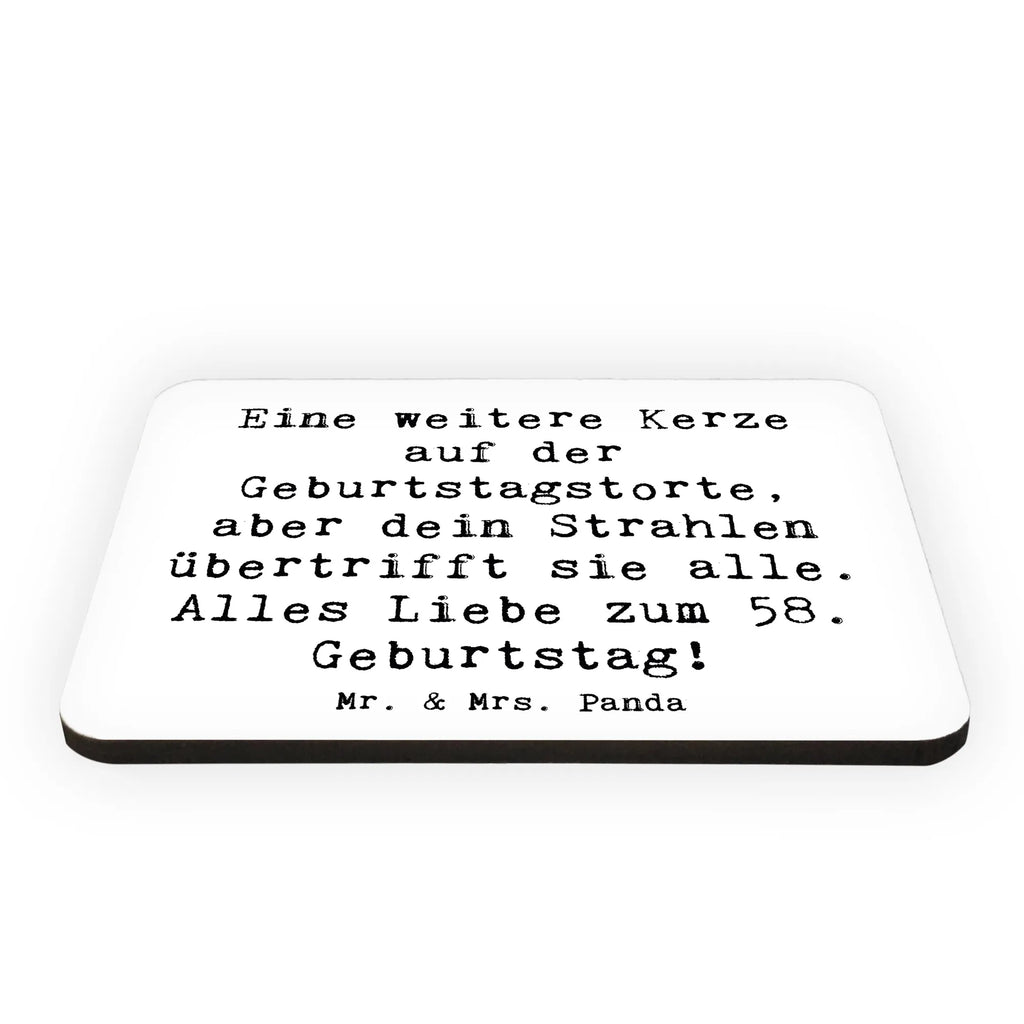 Magnet Spruch 58. Geburtstag Glanz Kühlschrankmagnet, Notiz Magnet, Dekomagnet, Souvenir Magnet, Kühlschrank Dekoration, Pinnwandmagnet, Motivmagnete, Whiteboard Magnet, Geburtstag, Geburtstagsgeschenk, Geschenk