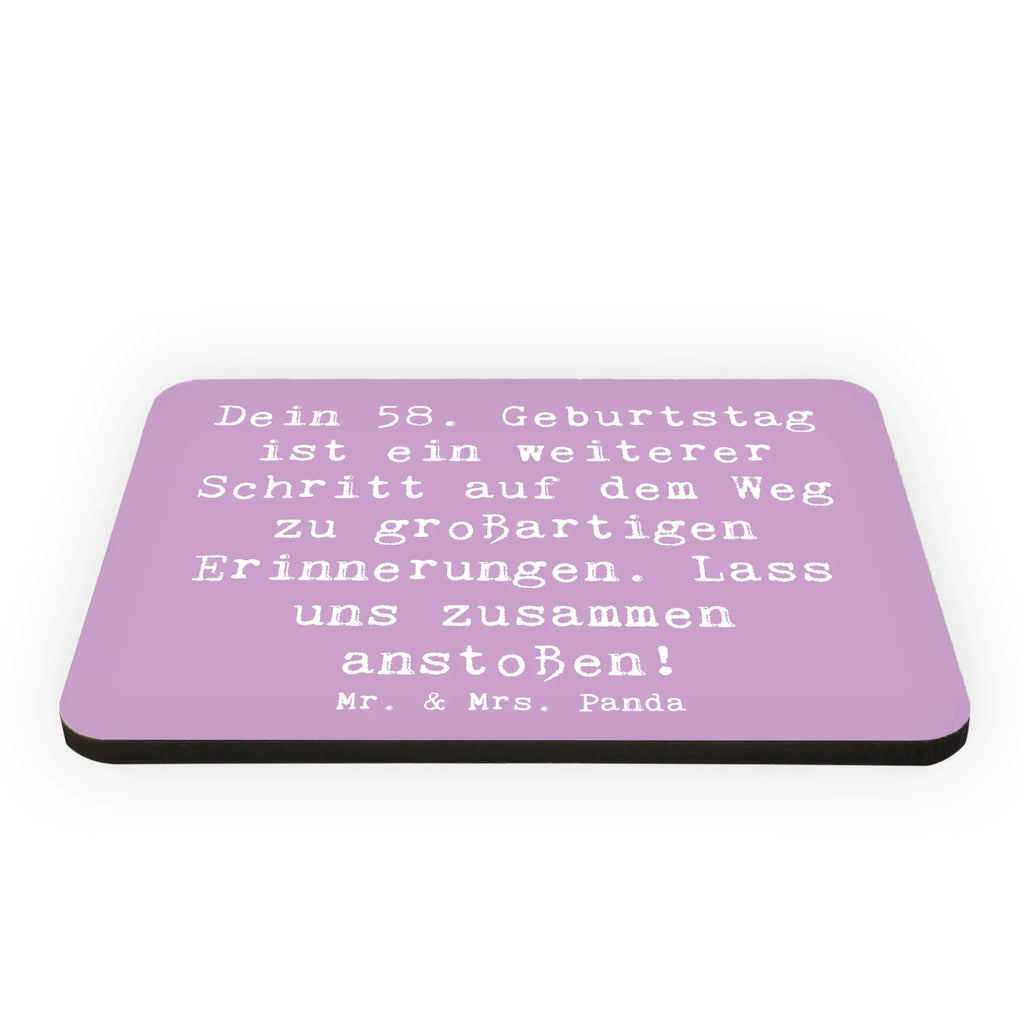 Magnet Spruch 58. Geburtstag Erinnerungen Souvenir Magnet, Whiteboard Magnet, Notiz Magnet, Dekomagnet, Kühlschrankmagnet, Motivmagnete, Kühlschrank Dekoration, Pinnwandmagnet, Geburtstag, Geburtstagsgeschenk, Geschenk