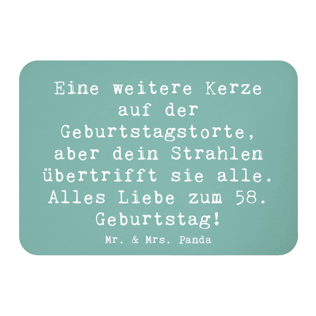 Magnet Spruch 58. Geburtstag Glanz Kühlschrankmagnet, Notiz Magnet, Dekomagnet, Souvenir Magnet, Kühlschrank Dekoration, Pinnwandmagnet, Motivmagnete, Whiteboard Magnet, Geburtstag, Geburtstagsgeschenk, Geschenk