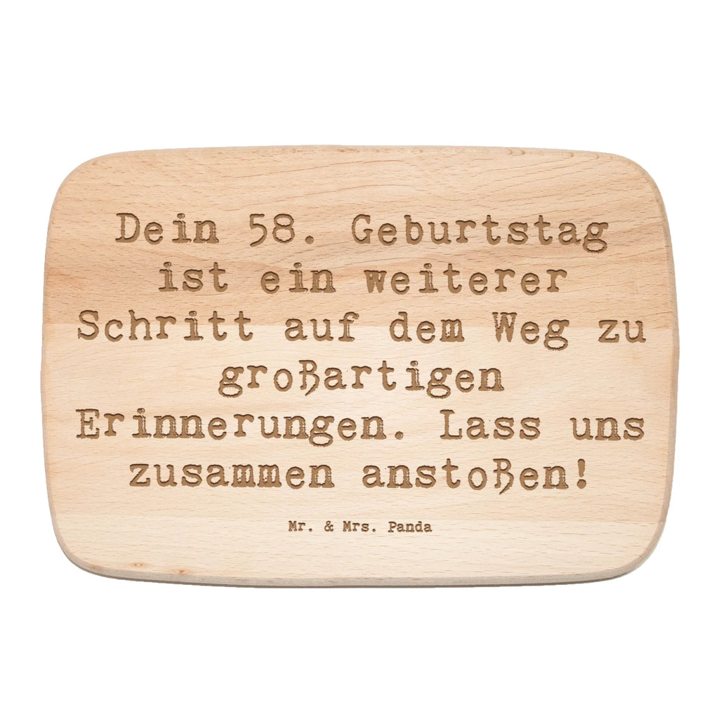 Frühstücksbrett Spruch 58. Geburtstag Erinnerungen Frühstücksbrettchen, Frühstücksbrett, Küchenbrett, Schneidebrett Holz, Schneidebrett, Holzbrett, Geburtstag, Geburtstagsgeschenk, Geschenk
