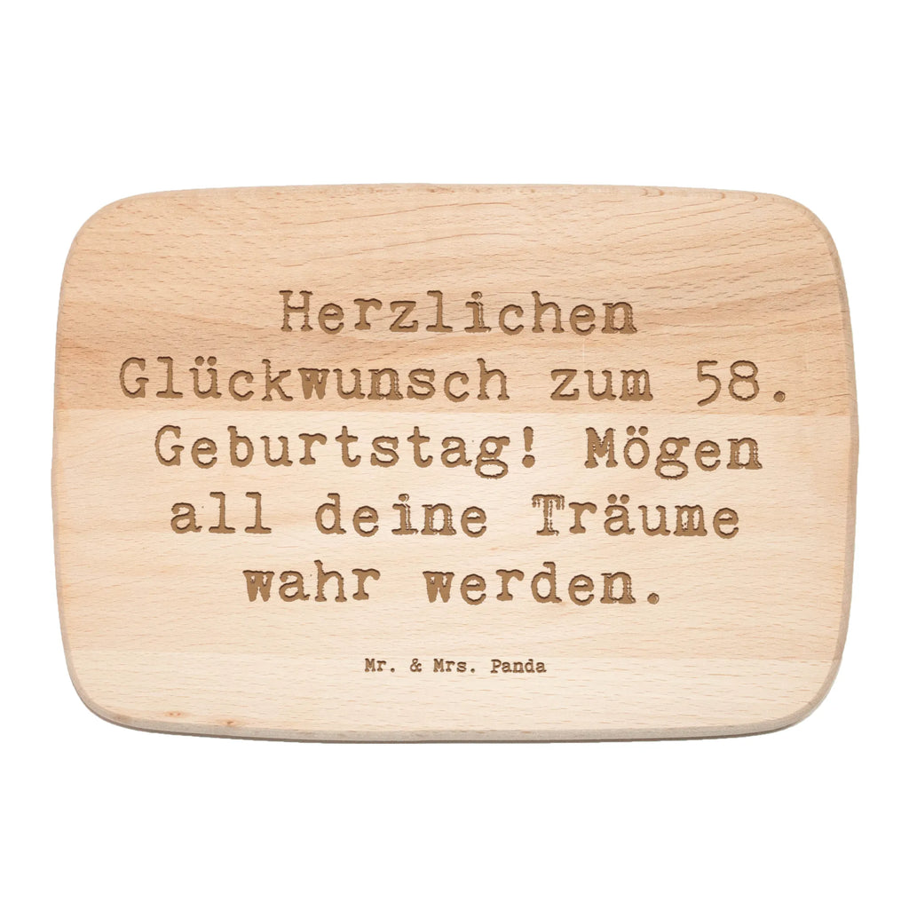 Holzbrett Spruch 58. Geburtstag Schneidebrett Holz, Frühstücksbrettchen, Schneidebrett, Küchenbrett, Frühstücksbrett, Holzbrett, Geburtstag, Geburtstagsgeschenk, Geschenk