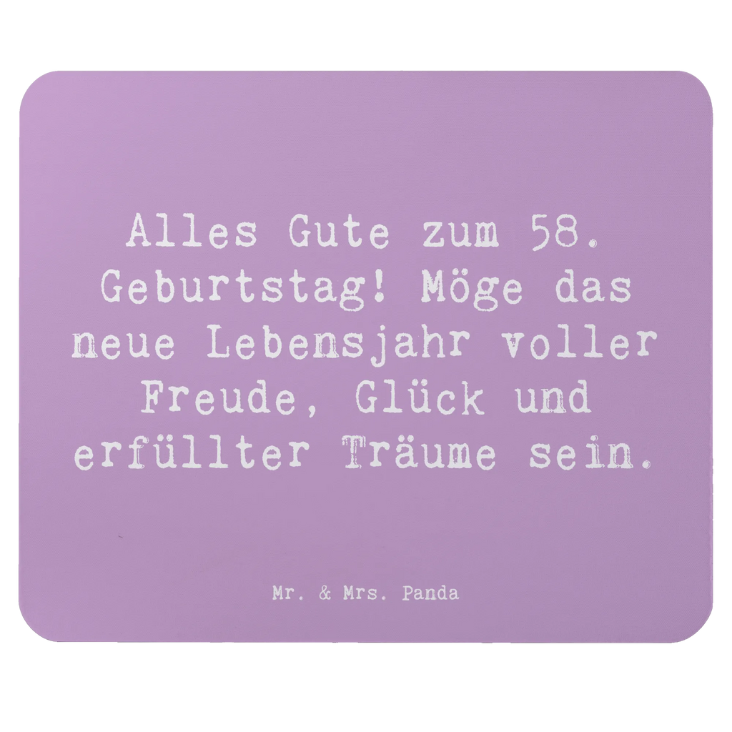 Mauspad Spruch 58. Geburtstag Freude Mausunterlage, Mauspad, PC Zubehör, Computer zubehör, Einzigartiges Mauspad, Designer Mauspad, Mauspad Büro, Büroausstattung, Mousepad, Arbeitszimmer, Geburtstag, Geburtstagsgeschenk, Geschenk