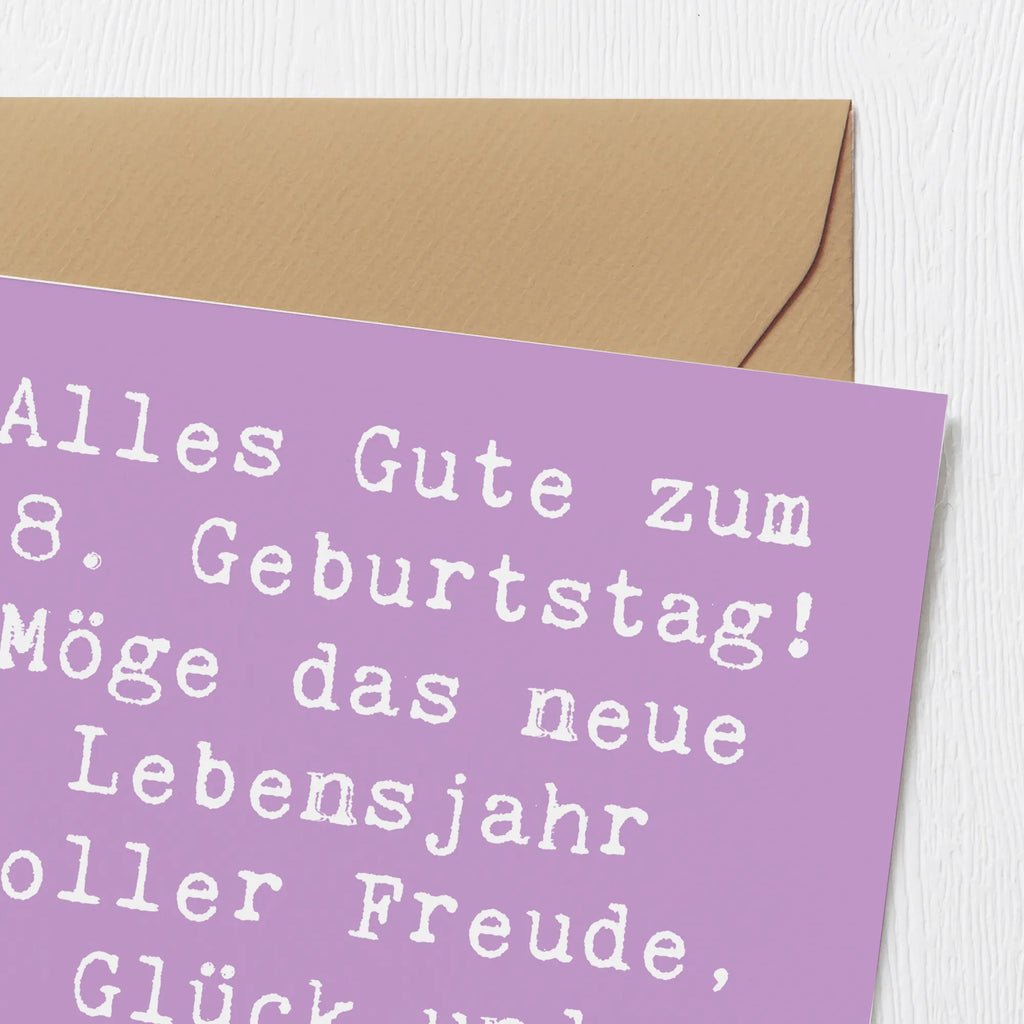 Deluxe Karte Spruch 58. Geburtstag Freude Hochzeitskarte, Geburtstagskarte, Klappkarte, Karte, Glückwunschkarte, Hochwertige Klappkarte, Hochwertige Grußkarte, Grußkarte, Einladungskarte, Geburtstag, Geburtstagsgeschenk, Geschenk