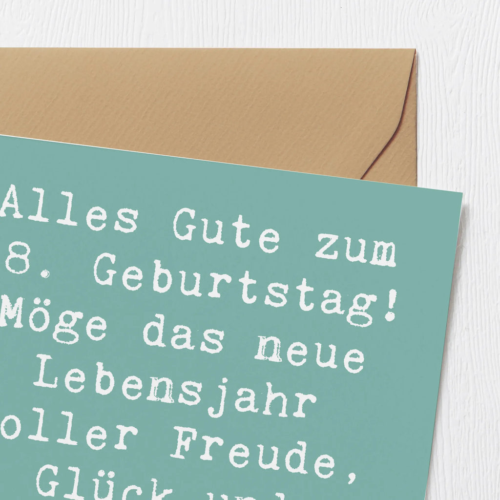 Deluxe Karte Spruch 58. Geburtstag Freude Hochzeitskarte, Geburtstagskarte, Klappkarte, Karte, Glückwunschkarte, Hochwertige Klappkarte, Hochwertige Grußkarte, Grußkarte, Einladungskarte, Geburtstag, Geburtstagsgeschenk, Geschenk