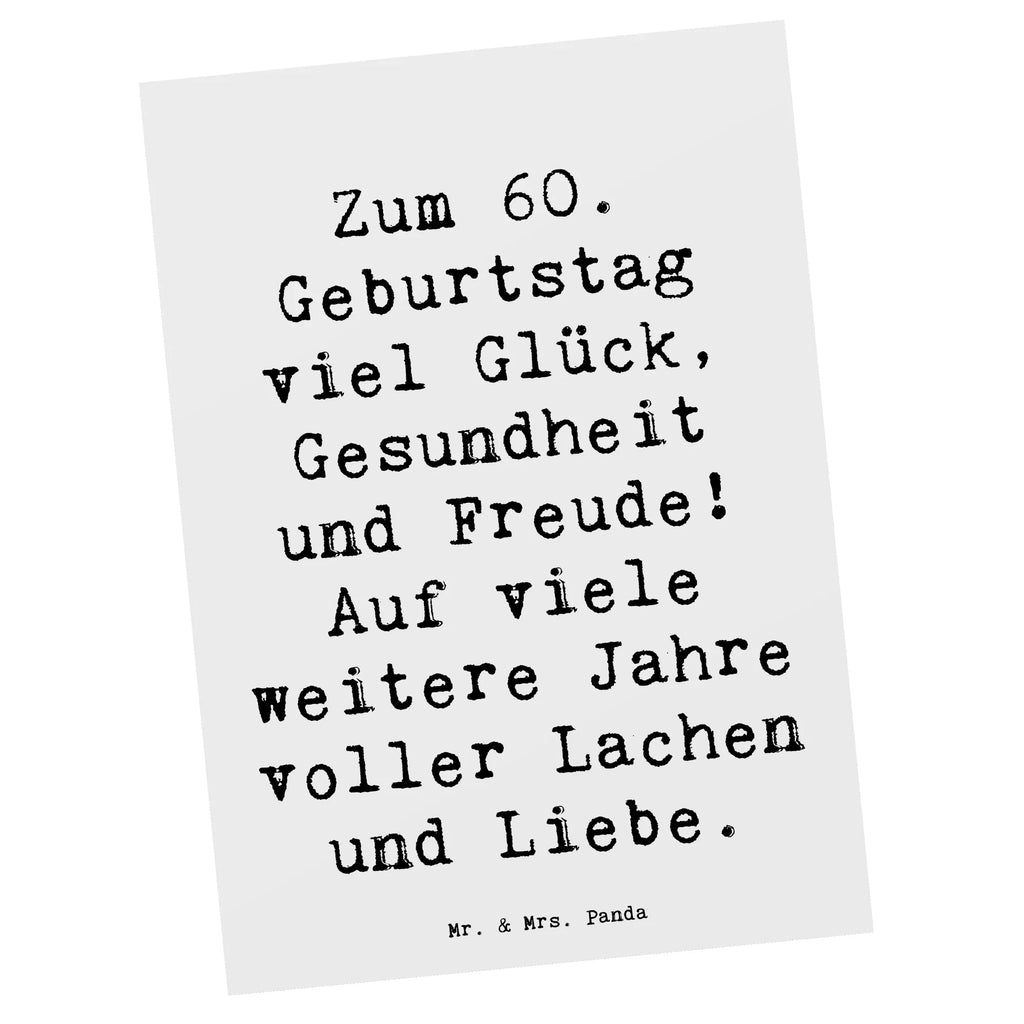Postcard Saying Zum 60. Geburtstag viel Glück, Gesundheit und Freude! Auf viele weitere Jahre voller Lachen und Liebe. Ansichtskarten, Einladung, Einladungskarten Geburtstag, Postkarte, Geschenkkarte, Dankeskarte, Einladung Geburtstag, Ansichtskarte, Karte, Einladungskarte, Grußkarte, Geburtstagskarte, Geburtstag, Geburtstagsgeschenk, Geschenk