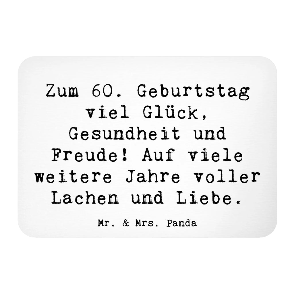 Magnet Saying Zum 60. Geburtstag viel Glück, Gesundheit und Freude! Auf viele weitere Jahre voller Lachen und Liebe. Motivmagnete, Dekomagnet, Souvenir Magnet, Whiteboard Magnet, Kühlschrankmagnet, Kühlschrank Dekoration, Notiz Magnet, Pinnwandmagnet, Geburtstag, Geburtstagsgeschenk, Geschenk