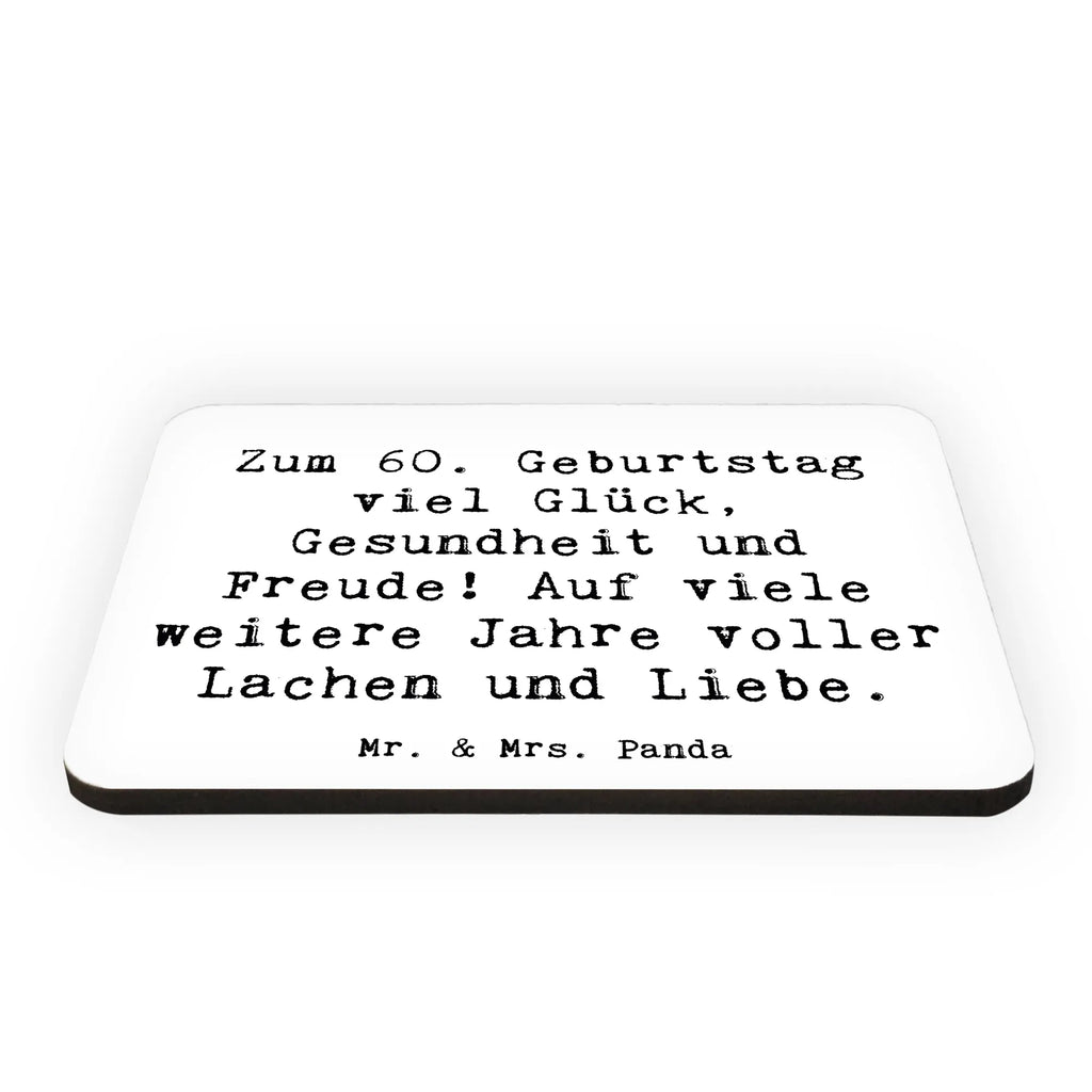 Magnet Saying Zum 60. Geburtstag viel Glück, Gesundheit und Freude! Auf viele weitere Jahre voller Lachen und Liebe. Motivmagnete, Dekomagnet, Souvenir Magnet, Whiteboard Magnet, Kühlschrankmagnet, Kühlschrank Dekoration, Notiz Magnet, Pinnwandmagnet, Geburtstag, Geburtstagsgeschenk, Geschenk