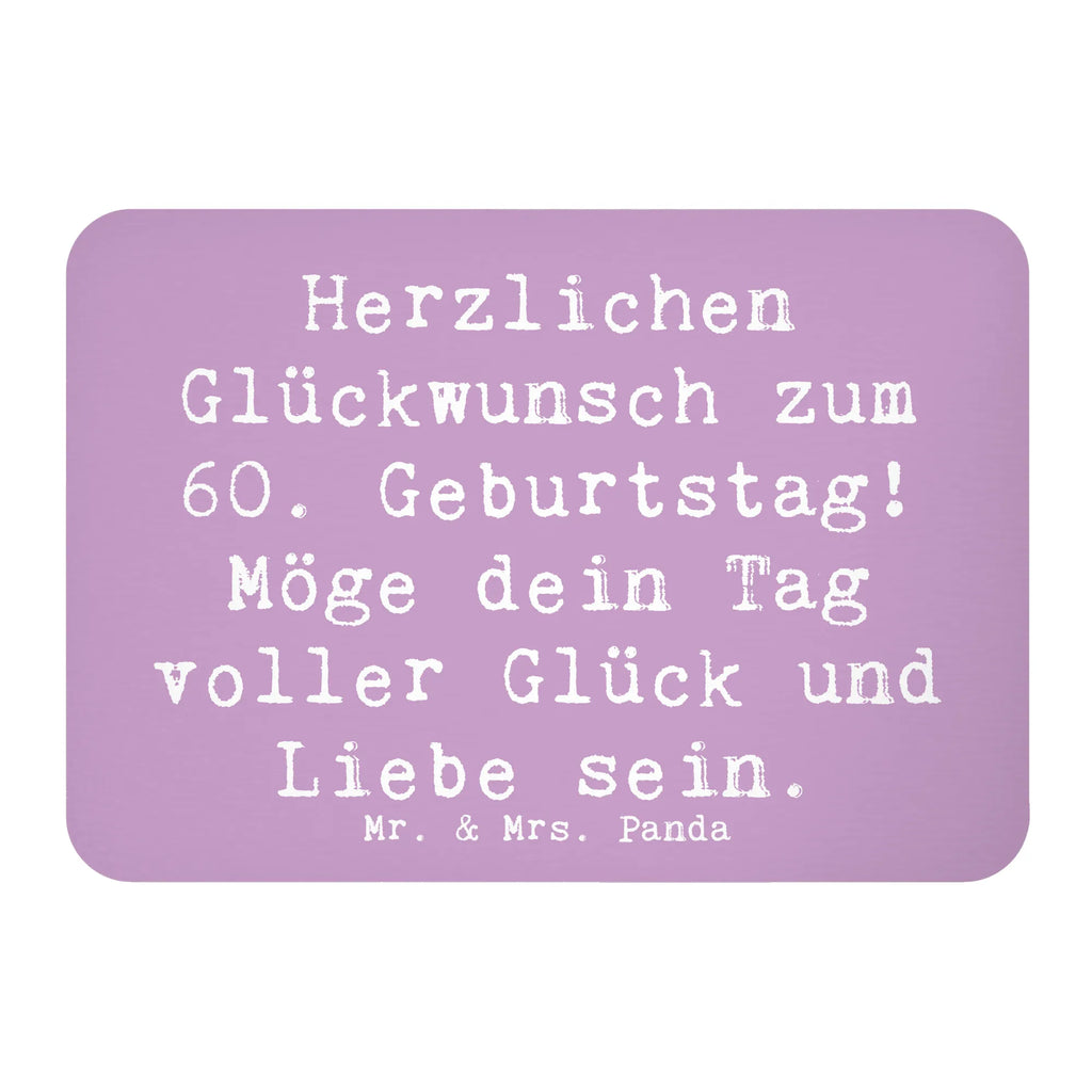 Magnet Saying Herzlichen Glückwunsch zum 60. Geburtstag! Möge dein Tag voller Glück und Liebe sein. Kühlschrankmagnet, Pinnwandmagnet, Souvenir Magnet, Kühlschrank Dekoration, Notiz Magnet, Motivmagnete, Dekomagnet, Whiteboard Magnet, Geburtstag, Geburtstagsgeschenk, Geschenk