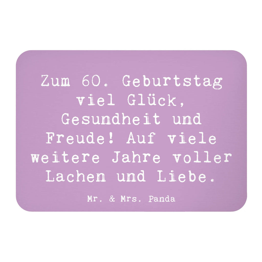 Magnet Saying Zum 60. Geburtstag viel Glück, Gesundheit und Freude! Auf viele weitere Jahre voller Lachen und Liebe. Motivmagnete, Dekomagnet, Souvenir Magnet, Whiteboard Magnet, Kühlschrankmagnet, Kühlschrank Dekoration, Notiz Magnet, Pinnwandmagnet, Geburtstag, Geburtstagsgeschenk, Geschenk